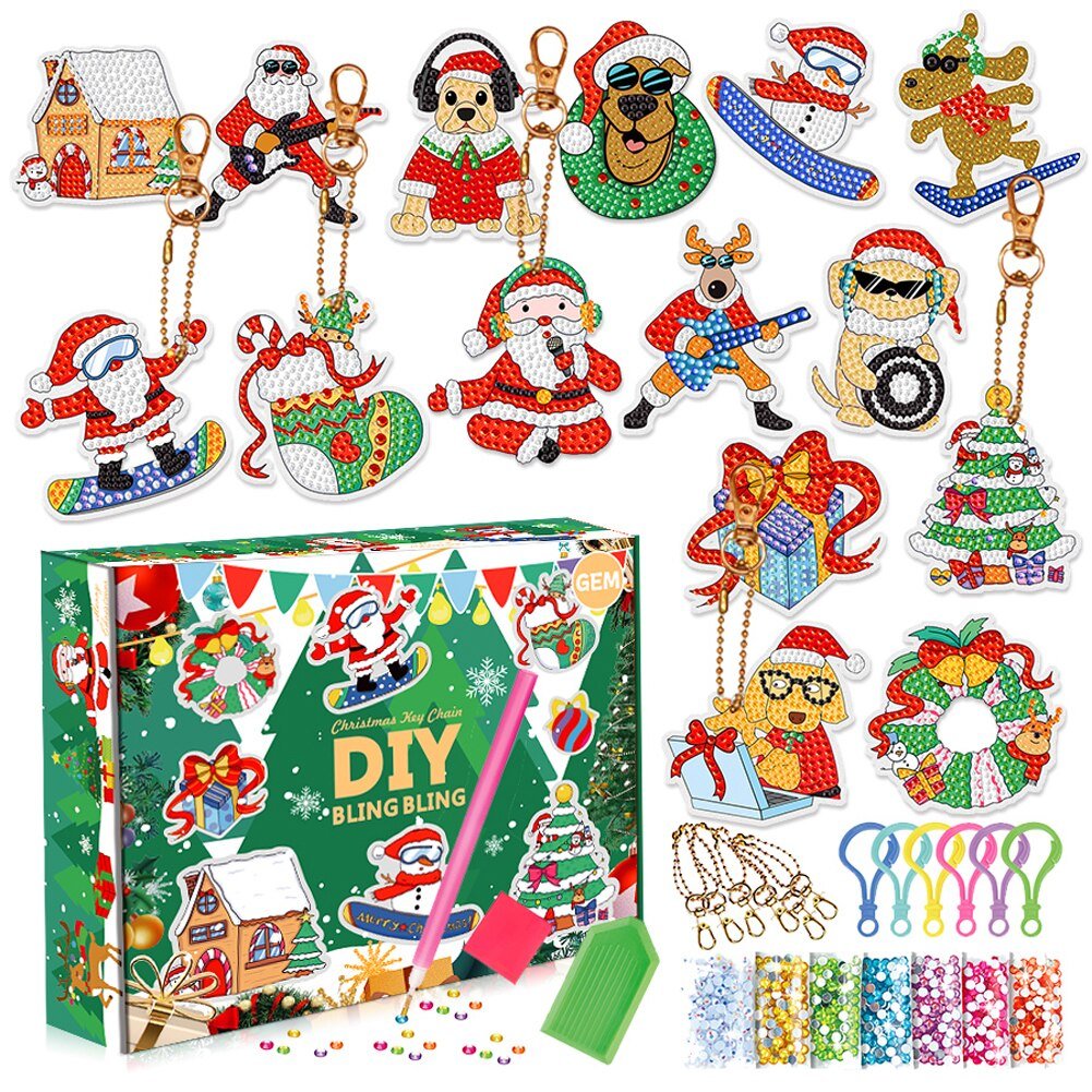 5D Christmas DIY Diamond Painted Set