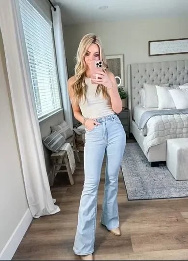 ⭐Women's 2023 Summer⭐ Ultra High Rise Stretch Flare Jean ( Buy 2 Get Free Shipping )