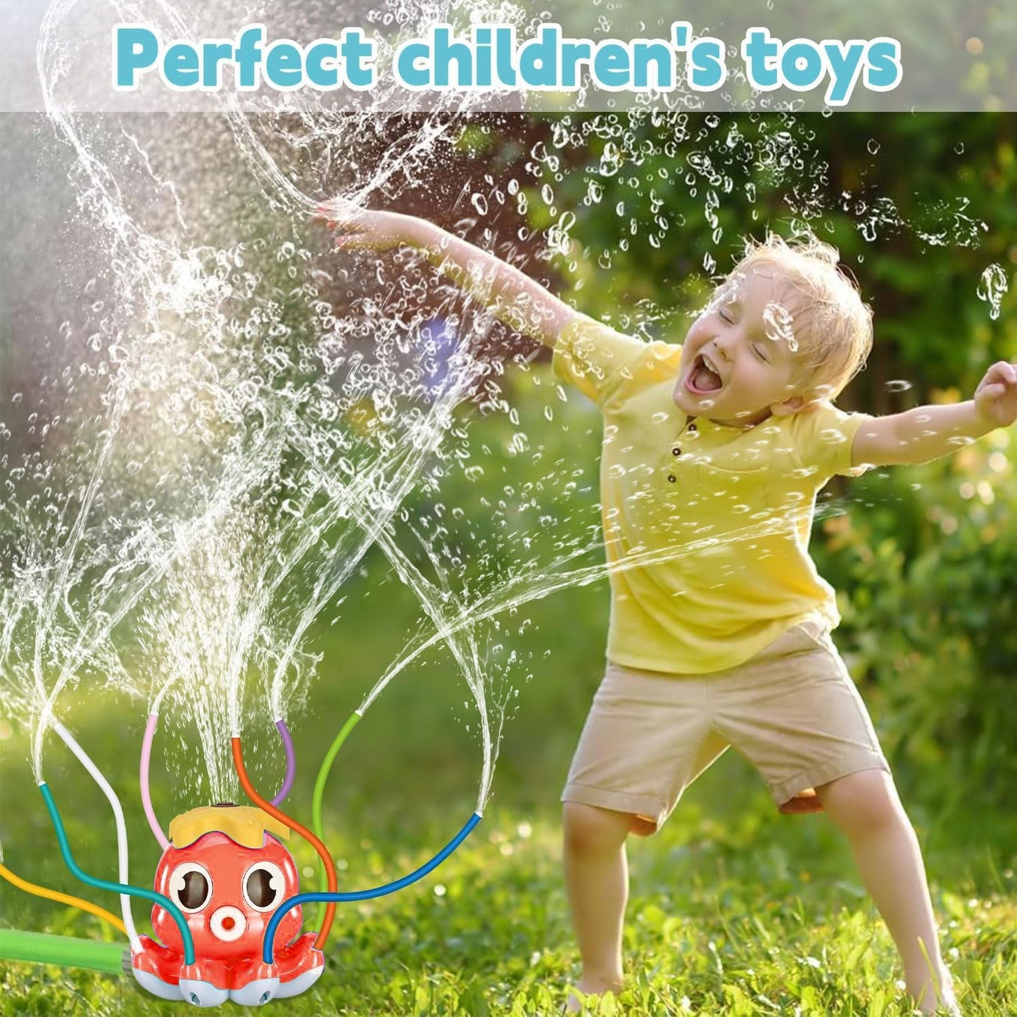 🔥Summer Hot Sale Promotion-49% OFF🐙-Outdoor Sprinkler Octopus Water Toy