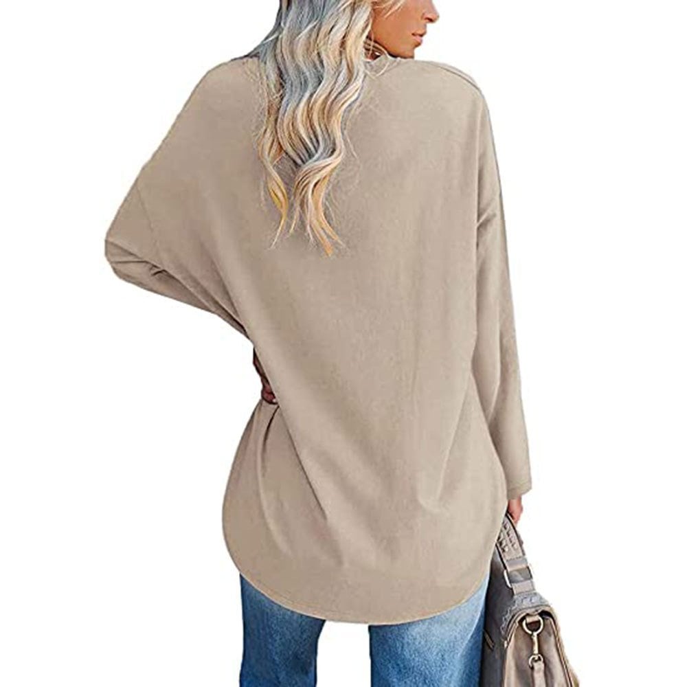 🔥Early Mother's Day Sale - 48% OFF💋Women's loose long sleeve fashion V-neck knit top