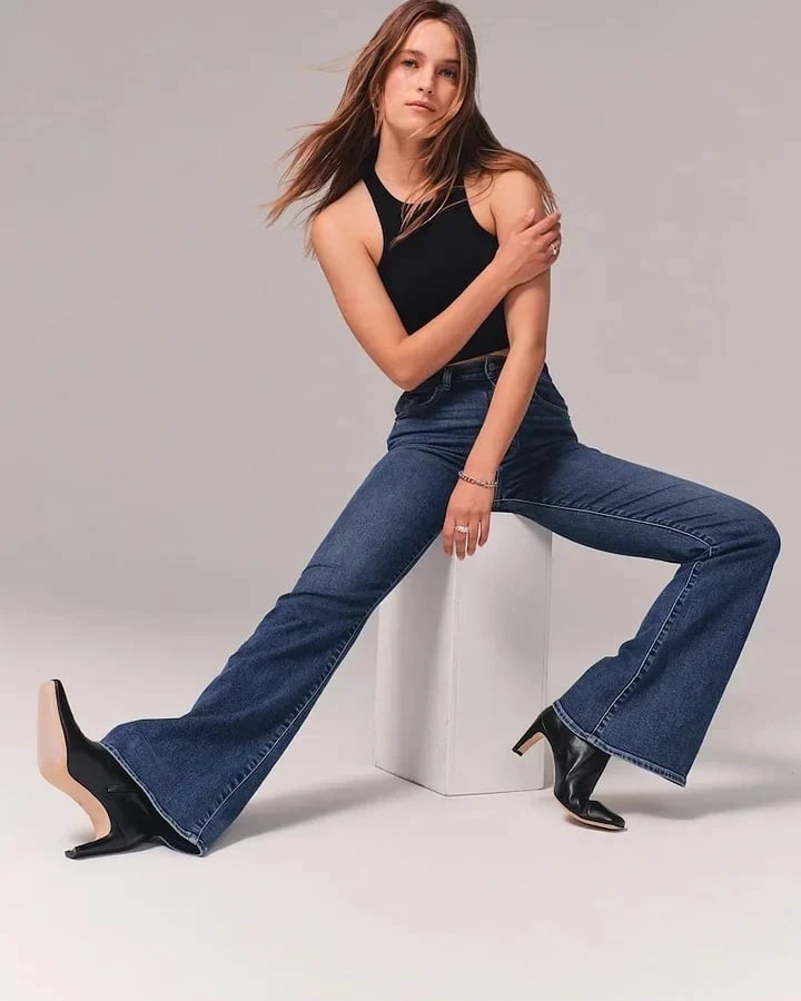 ⭐Women's 2024 Summer⭐ Ultra High Rise Stretch Flare Jean