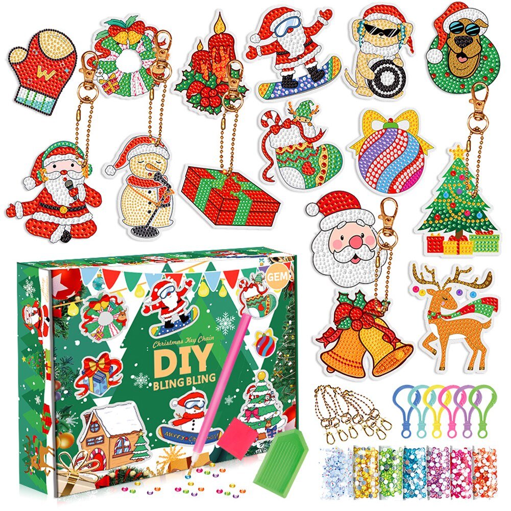 5D Christmas DIY Diamond Painted Set