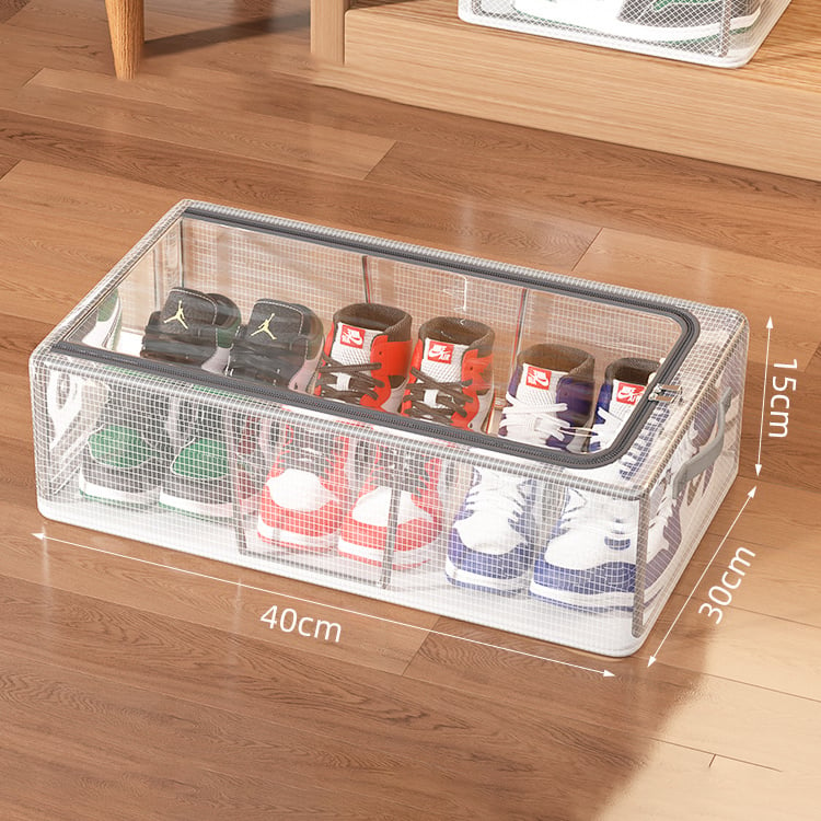 PVC Shoe Storage Box - Waterproof & Foldable