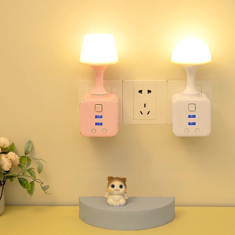 🎁✨ Hot Sale 🔥 LED Lamp with Remote Control and USB Adapter