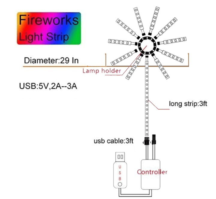 💥Summer Hot Sale 48% OFF💥 -✨FIREWORK LED LIGHTS