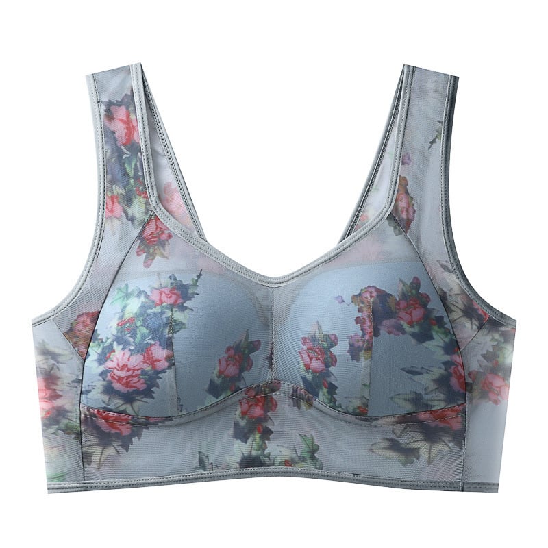 Pointed buttonless comfortable bra