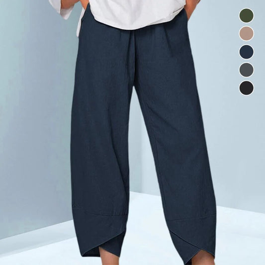 Cotton and Linen Casual Pants