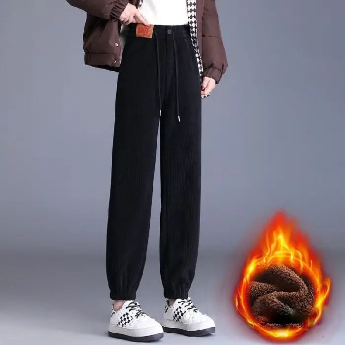 Women Composite Fleece-lined Thick Pants