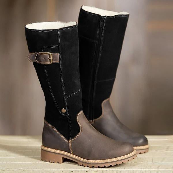 Women's Retro Minimalist Side Zipper Boots