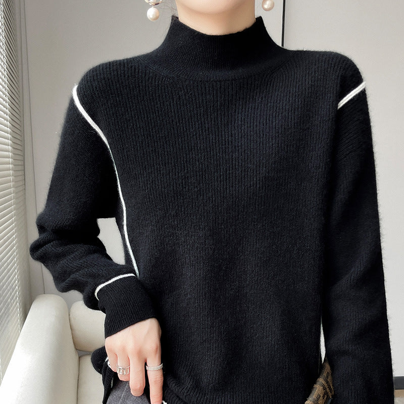 Elegant simple turtleneck sweater