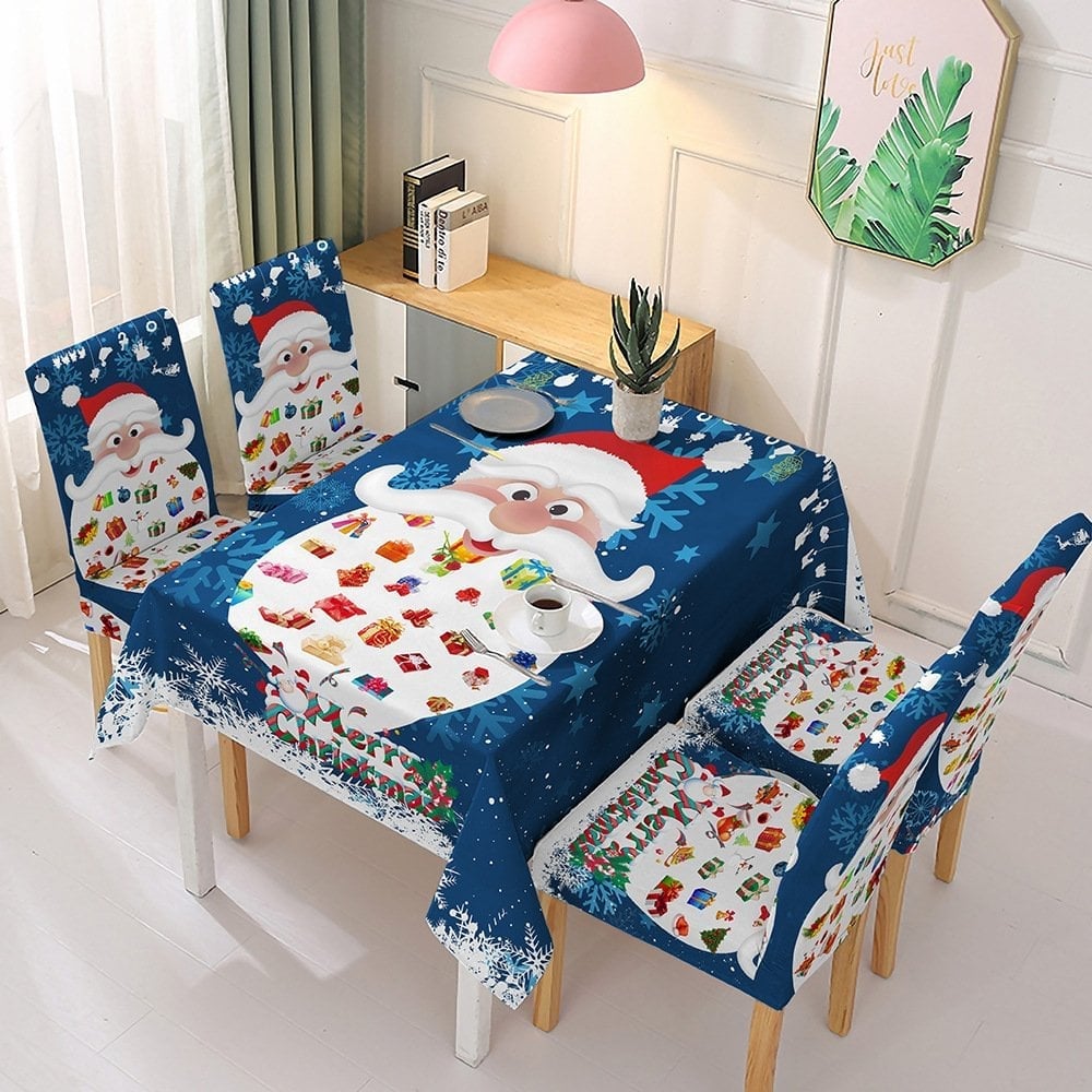 🎅Holiday Promotion 49% Off - Christmas Tablecloth Chair Cover Decoration