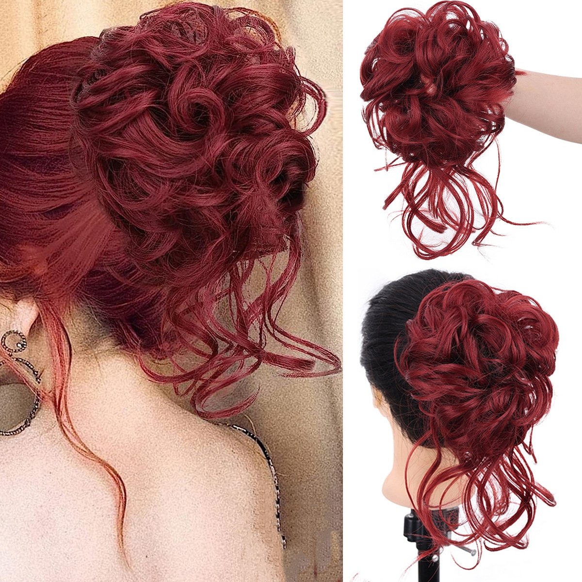 Buy 1 Get 1 Free - Curly Bun Hair Claw Clips