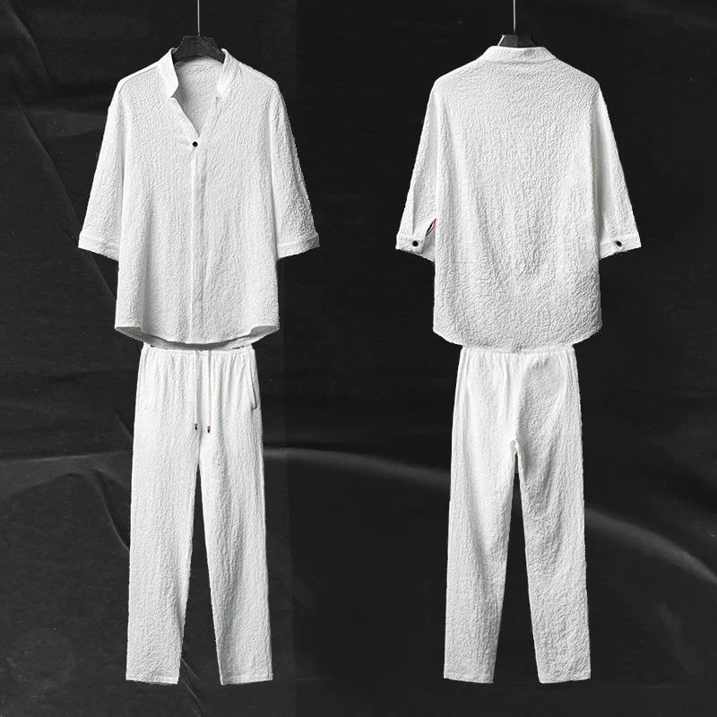 Men's 2 Piece Linen Summer Set