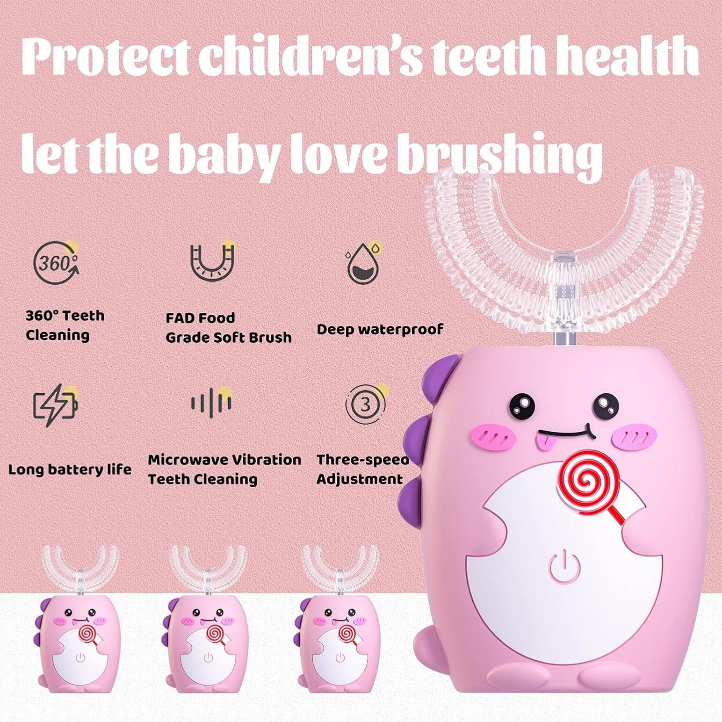 🔥Summer Hot Sale Promotion-49% OFF🦷-Kids' U-Shaped Toothbrush