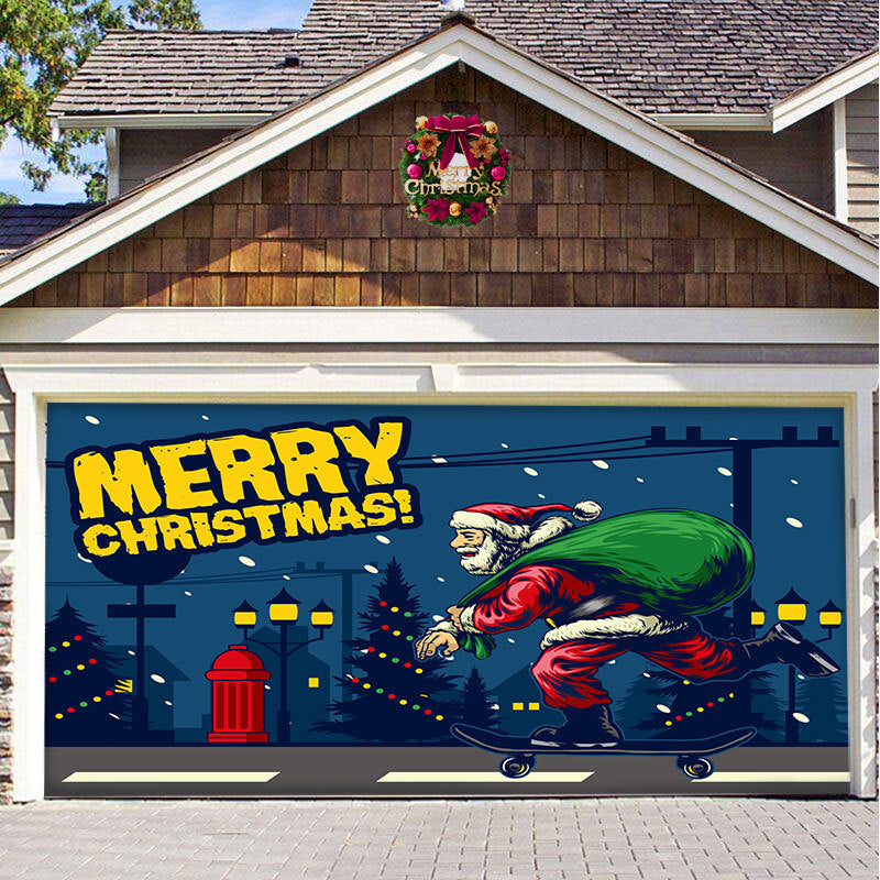 Christmas Carsge Door Banner Ornament