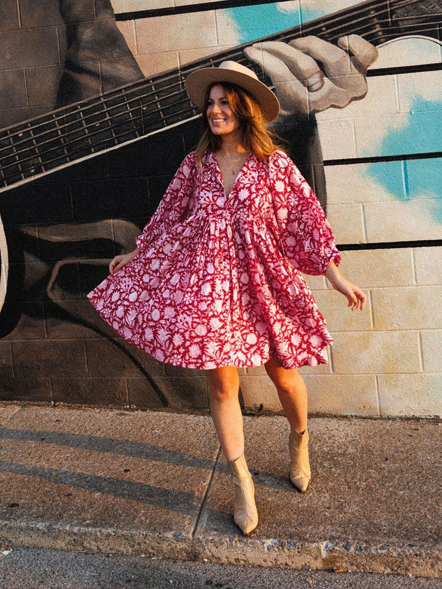 Women Oversized Floral Dresses