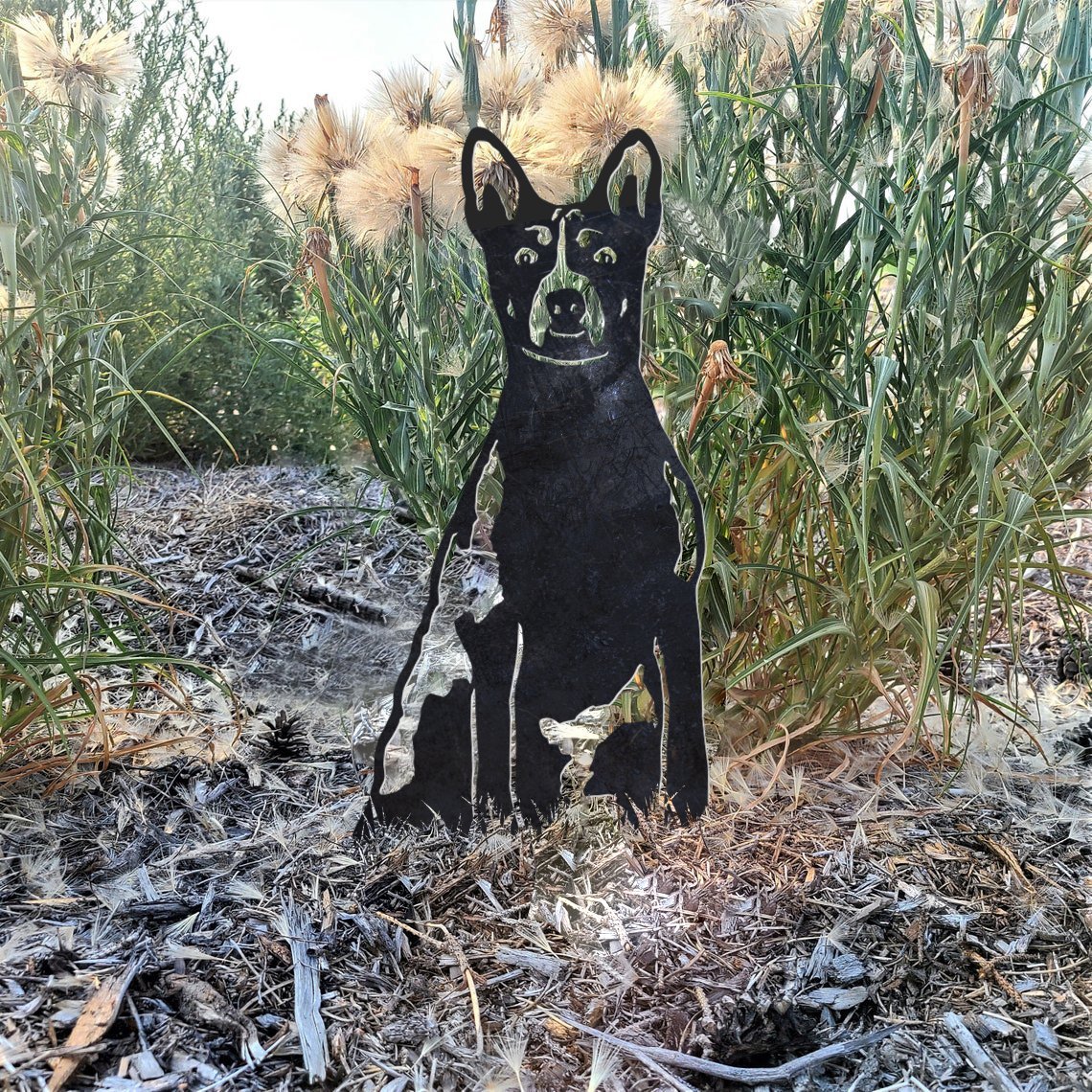 Basenji Metal Silhouette