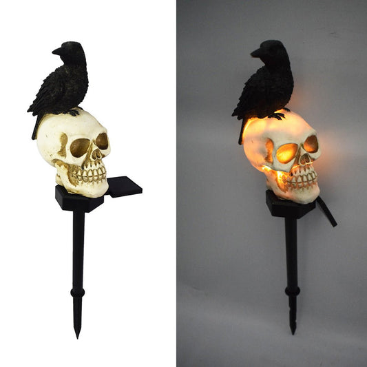 🔥 49% Off-Solar Skull Crow Waterproof Landscape Light