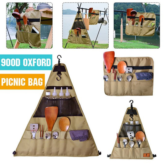 🔥Best Father's Day gift🎁 Waterproof Tableware Storage Bag Oxford Fabric Used For Outdoor Camping BBQ Tableware Storage