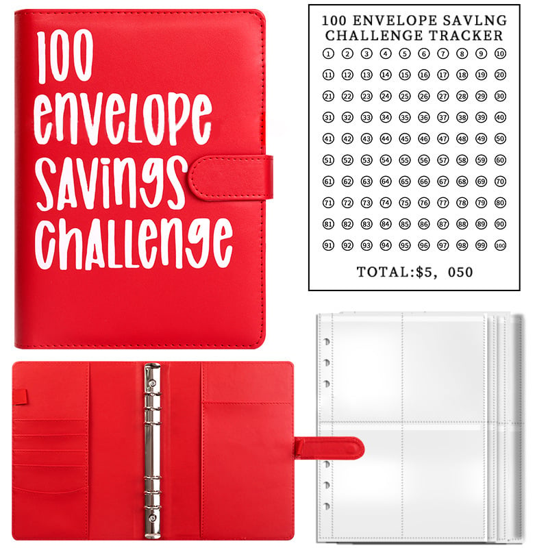 💞 Buy 2  Free Shipping ✉️100 Envelope Challenge Binder🔥Easy And fun Way To Save Almost $5050