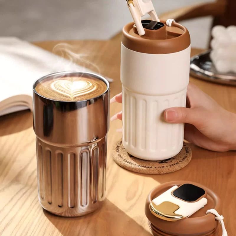 🎉2024 NEW YEAR SALE - 49% OFF🎉 Coffee Thermos With Temperature Display