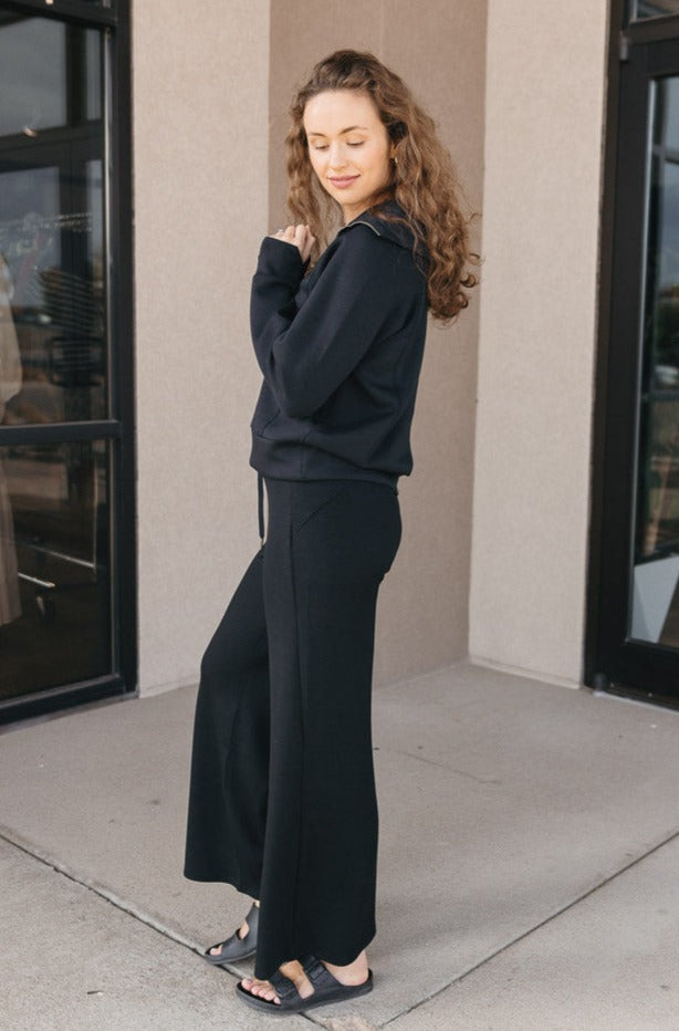 Long Sleeve Wide Leg Jumpsuit