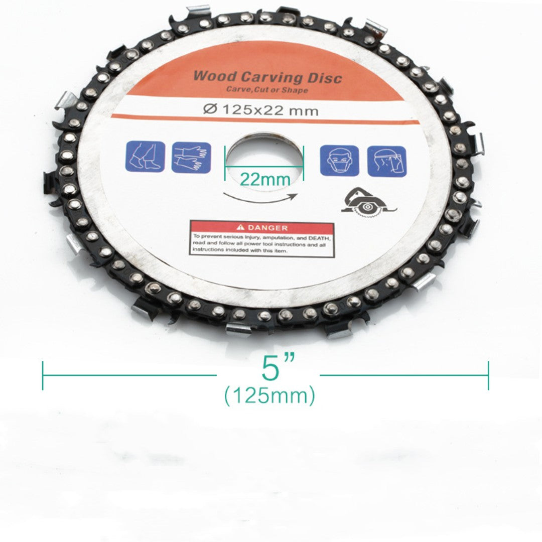 Chain saw blades for angle grinders