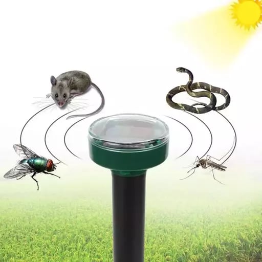 Solar Power Ultrasonic Sonic Mouse Mole Snakes Pest Rodent Repeller