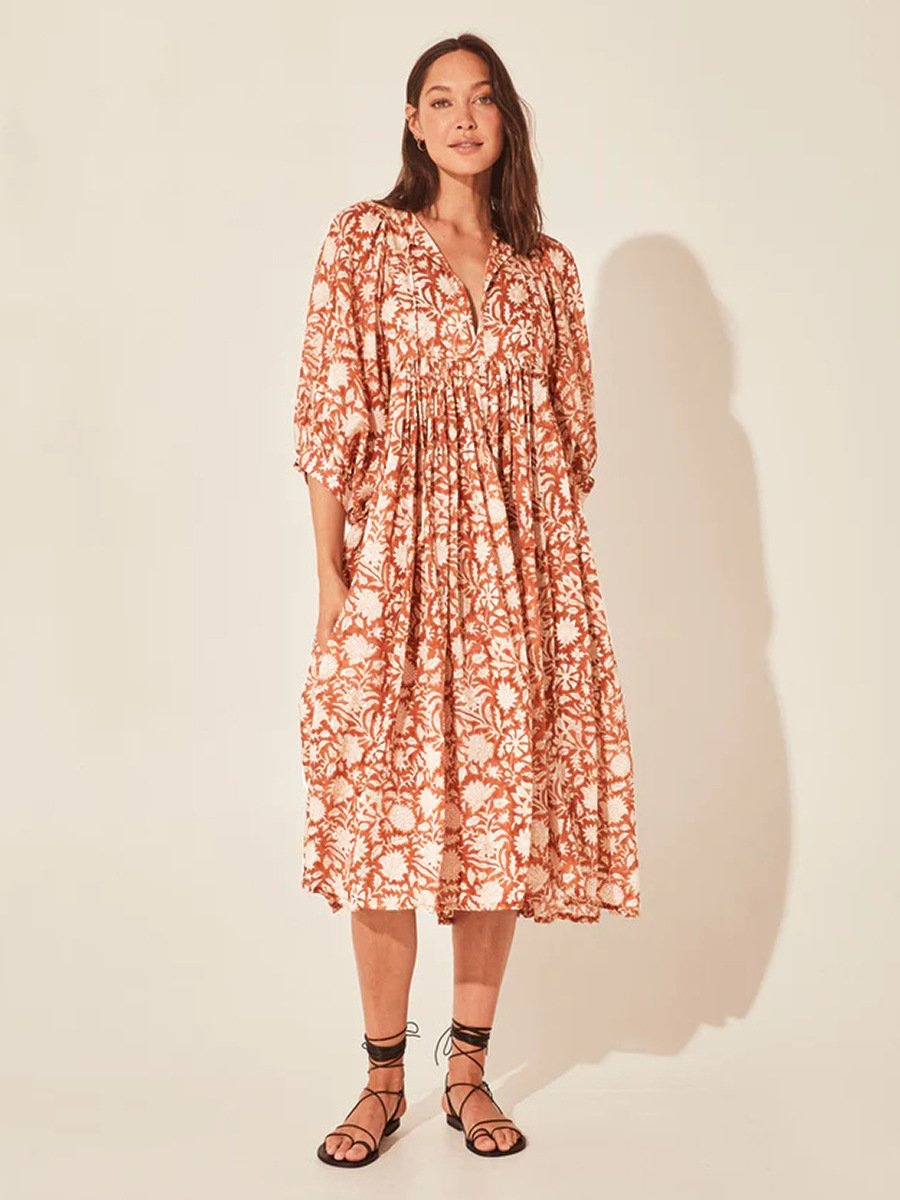 Women Oversized Floral Dresses