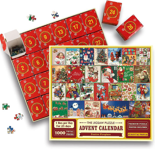 Christmas Advent Calendar Jigsaw Puzzle  1000pcs