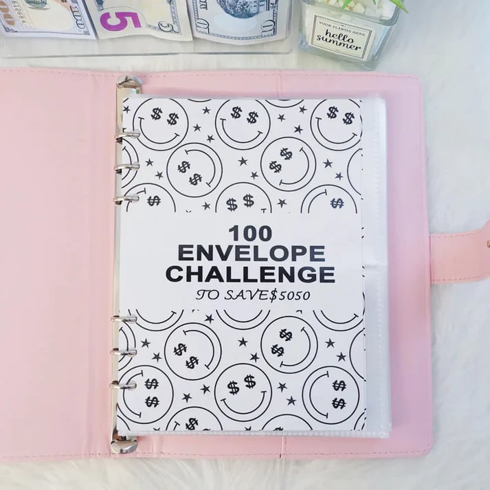 💞 Buy 2  Free Shipping ✉️100 Envelope Challenge Binder🔥Easy And fun Way To Save Almost $5050