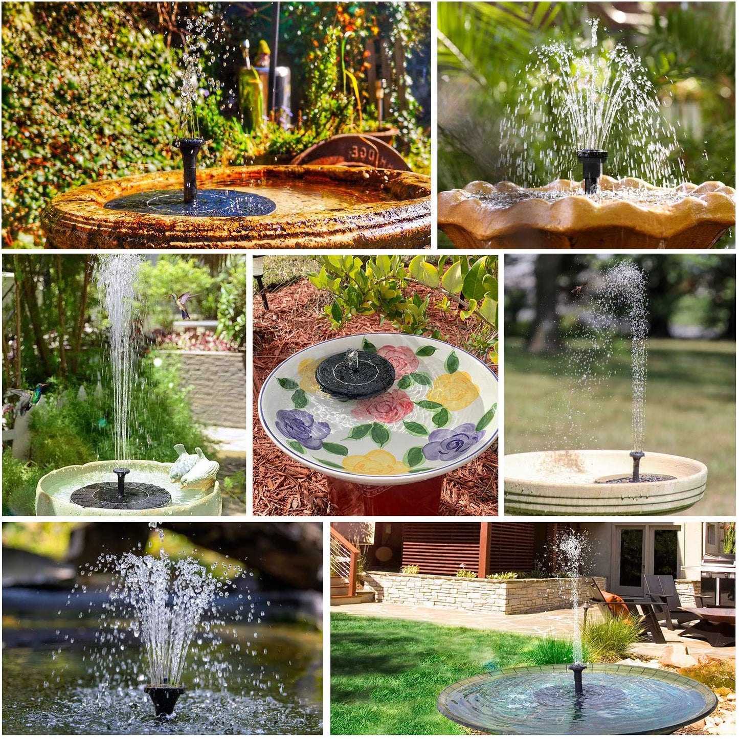 Solar-Powered Bird Fountain Kit