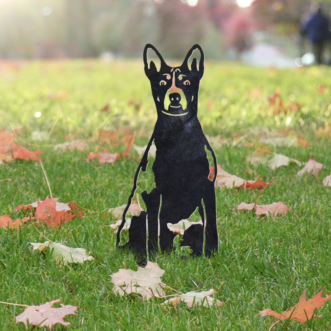 Basenji Metal Silhouette