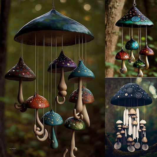 Mushroom Campanula Handmade  Art