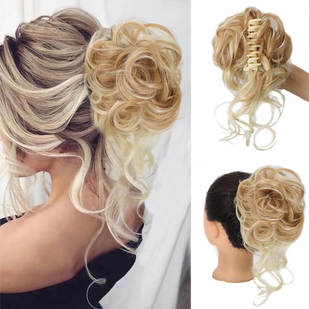 Buy 1 Get 1 Free - Curly Bun Hair Claw Clips