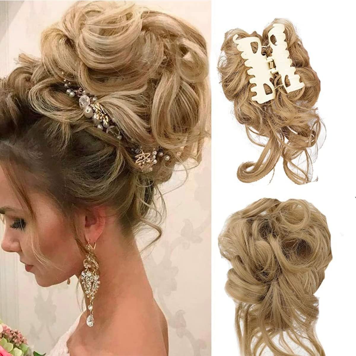 Buy 1 Get 1 Free - Curly Bun Hair Claw Clips