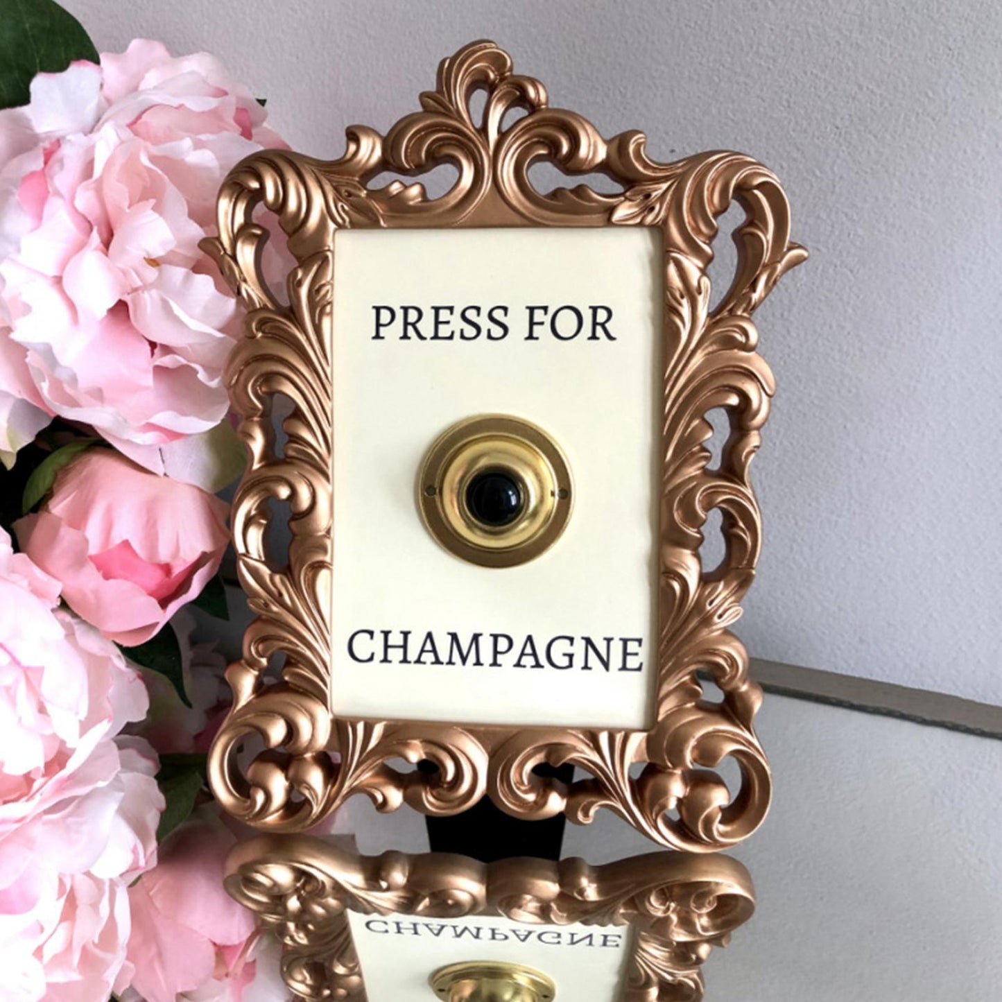 Press For Champagne handmade bell sign decor