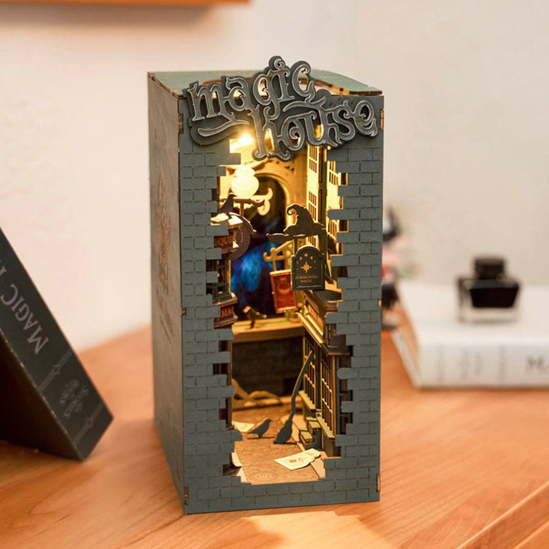 3D Wooden Book Nook Puzzle