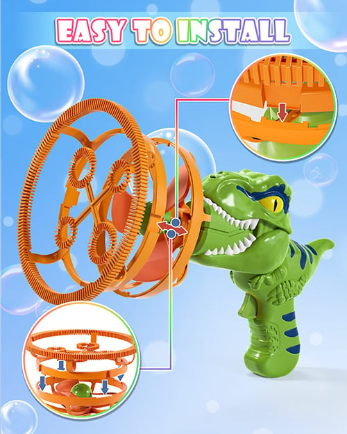 Dinosaur Bubble Machine Guns , Large Bubble Big Bubble Wand, Summer Outdoor Toys