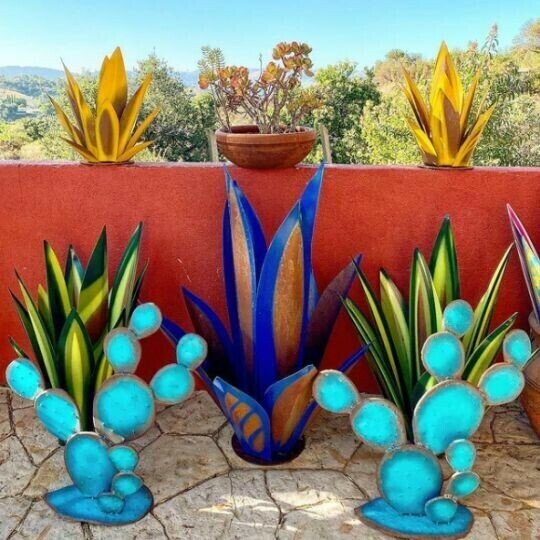 (Garden Upgrade)Waterproof Solar Garden Agave Lamp