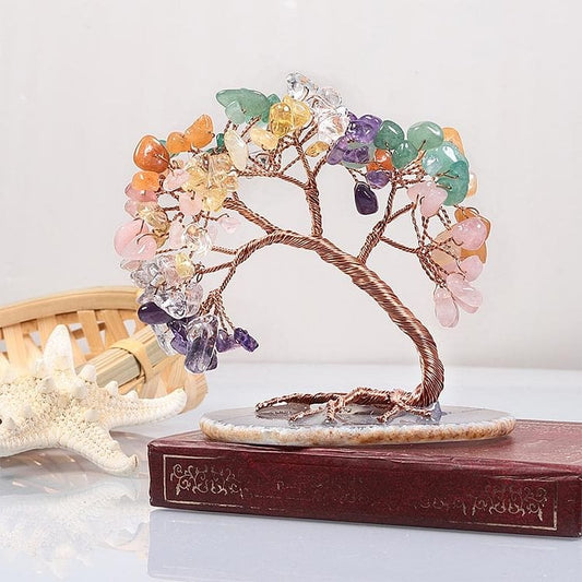 HANDMADE CREATIVE CURVED CRYSTAL TREE