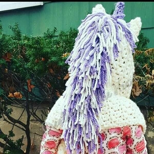 KNITTED UNICORN HATS WITH SCARF SET WINTER WINDPROOF