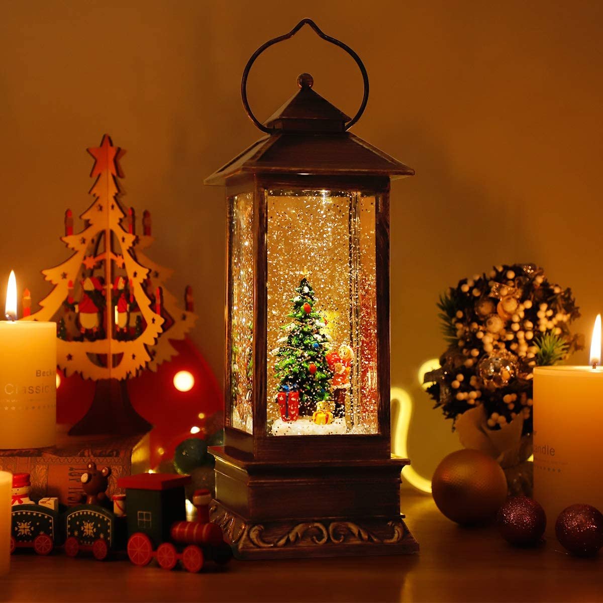 (🌲Early Christmas Sale- SAVE 48% OFF) Snow Globe Christmas Lantern Decorations