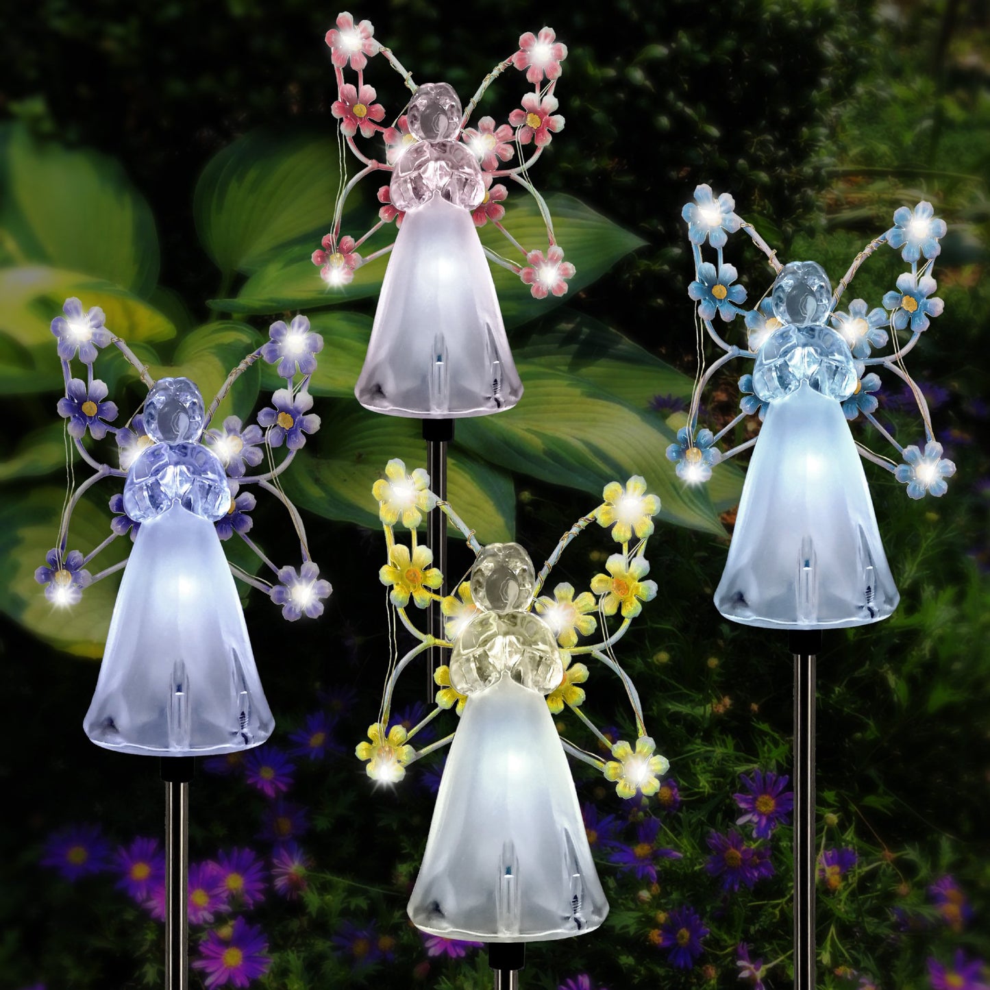 [LAST DAY -49% OFF]Waterproof 👼 Solar Angel lights🌳