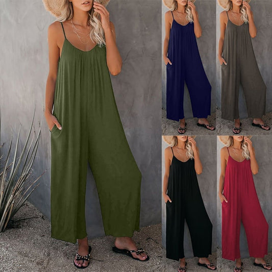 🔥Ultimate Flowy Jumpsuit with Pockets