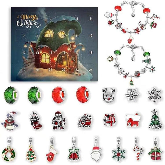 (🎁Early Christmas Sale- 48% OFF🎁) 24 Days Countdown Calendar DIY Christmas Advent Calendar Bracelets Set