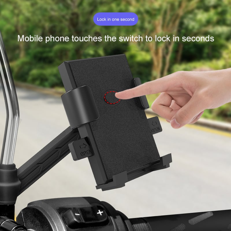 🏍️📱Easy one touch motorbike phone holder