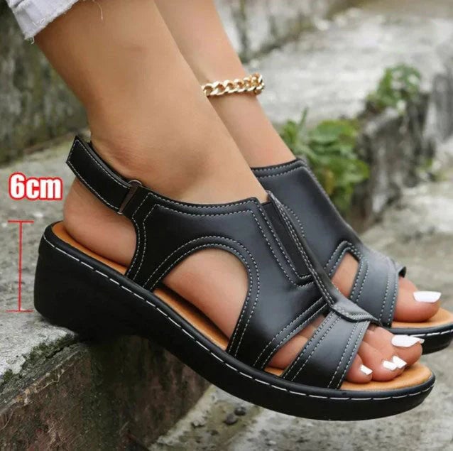 🔥49%OFF🔥Retro Wedge Heel Orthopedic Sandals