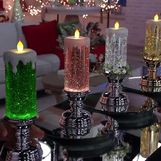 🎄LED Christmas Swirling Water Candles