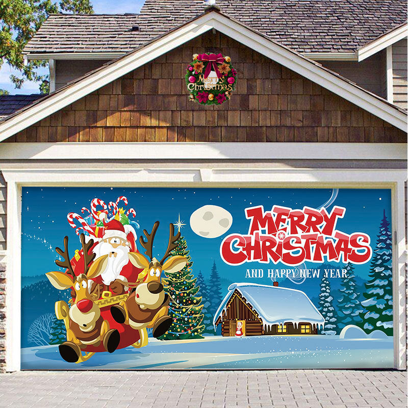 Christmas Carsge Door Banner Ornament